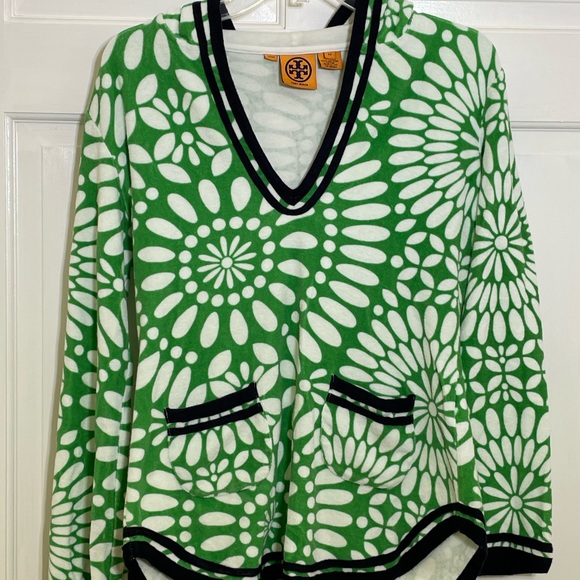 Tory Burch Terry Cloth Hoodie Tunic - Picture 4 of 6